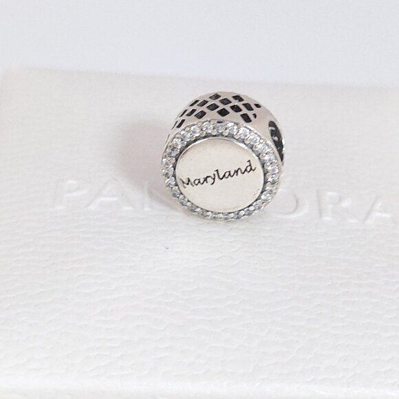 Pandora Maryland Crab Mixed Enamel Exclusive Bead Charm S925 Silver with box - Picture 10 of 10